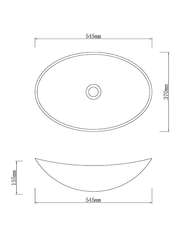 Infinity Tempered Glass Leaf Specical Shape Above Counter Art Basin 545*370*155mm
