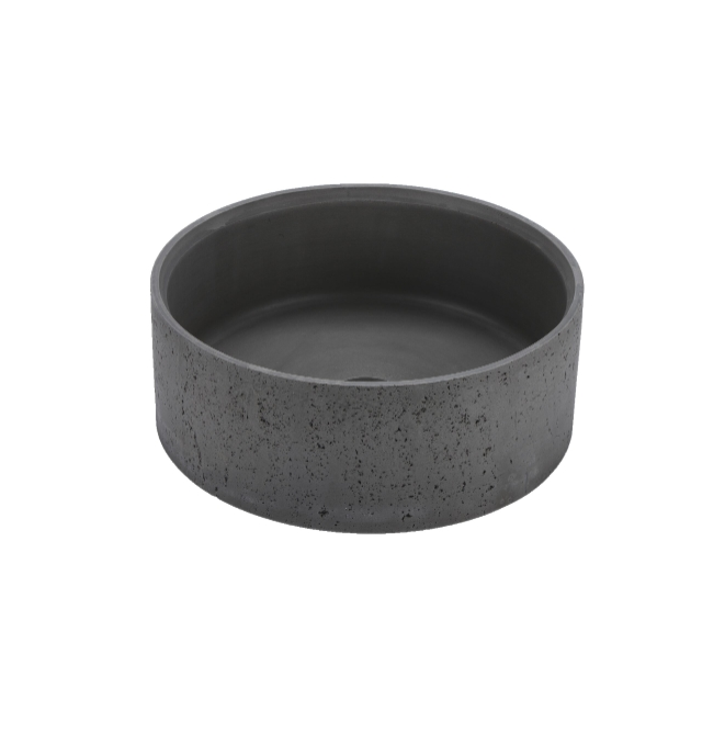 Infinity Matte Grey Concrete Round Above Counter Basin 390*390*150mm