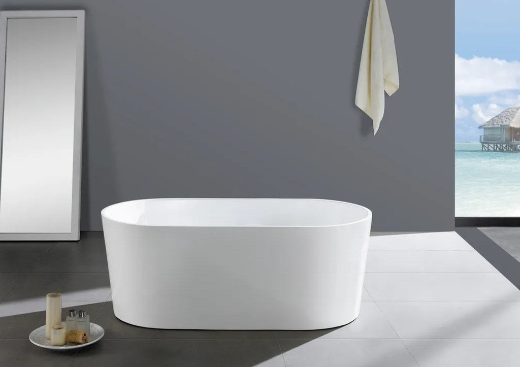 INFINITY Orian Gloss White Freestanding Bathtub – 1200mm / 1500mm / 1700mm