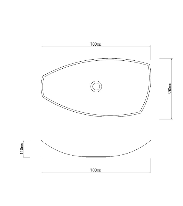 Infinity White Onyx Nature Stone Curved Special Shape Above Counter Art Basin 700*390*110mm