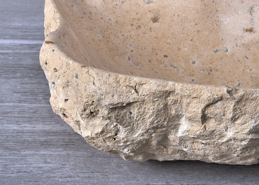 Infinity Marble Nature Stone Special Shape Above Counter Art Basin 500*380*150mm