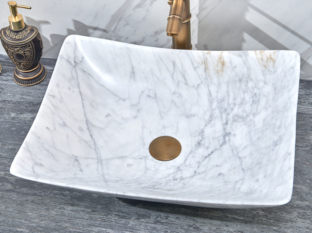 Infinity Marble Nature Stone Special Shape Above Counter Art Basin 500*400*135mm