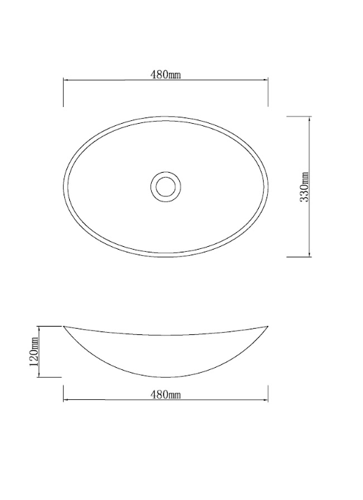 Infinity Marble Nature Stone Special Shape Above Counter Art Basin 480*330*120mm