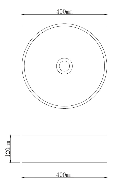 Infinity Marble Nature Stone Round Above Counter Art Basin 400*400*120mm