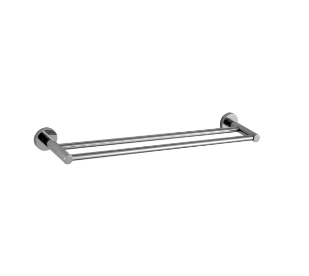 HELLYCAR IDEAL Double Towel Rail 600mm Brushed Gold, Brushed Nickel, Chrome, Matte Black, Brushed Gun Metal, Rose Gold