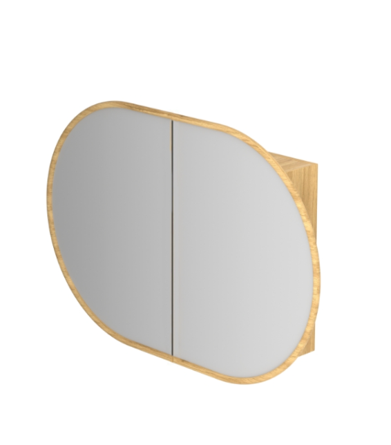 Infinity Rosy Oval Wall Hung Plywood Shaving Cabinet | 750 / 900 / 1200 / 1500mm