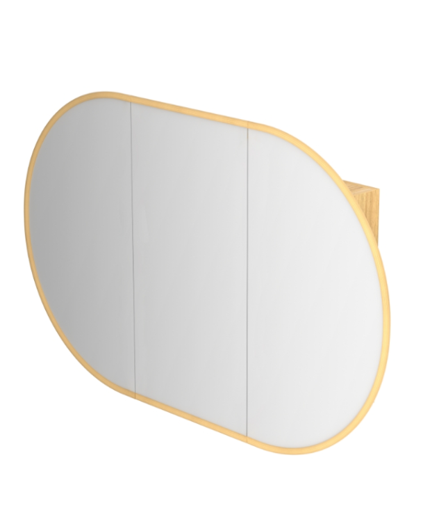 Infinity Rosy Oval Wall Hung Plywood Shaving Cabinet | 750 / 900 / 1200 / 1500mm
