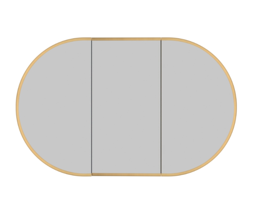 Infinity Rosy Oval Wall Hung Plywood Shaving Cabinet | 750 / 900 / 1200 / 1500mm