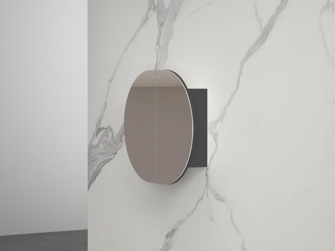 Infinity Rosy Oval Wall Hung Plywood Shaving Cabinet | 750 / 900 / 1200 / 1500mm