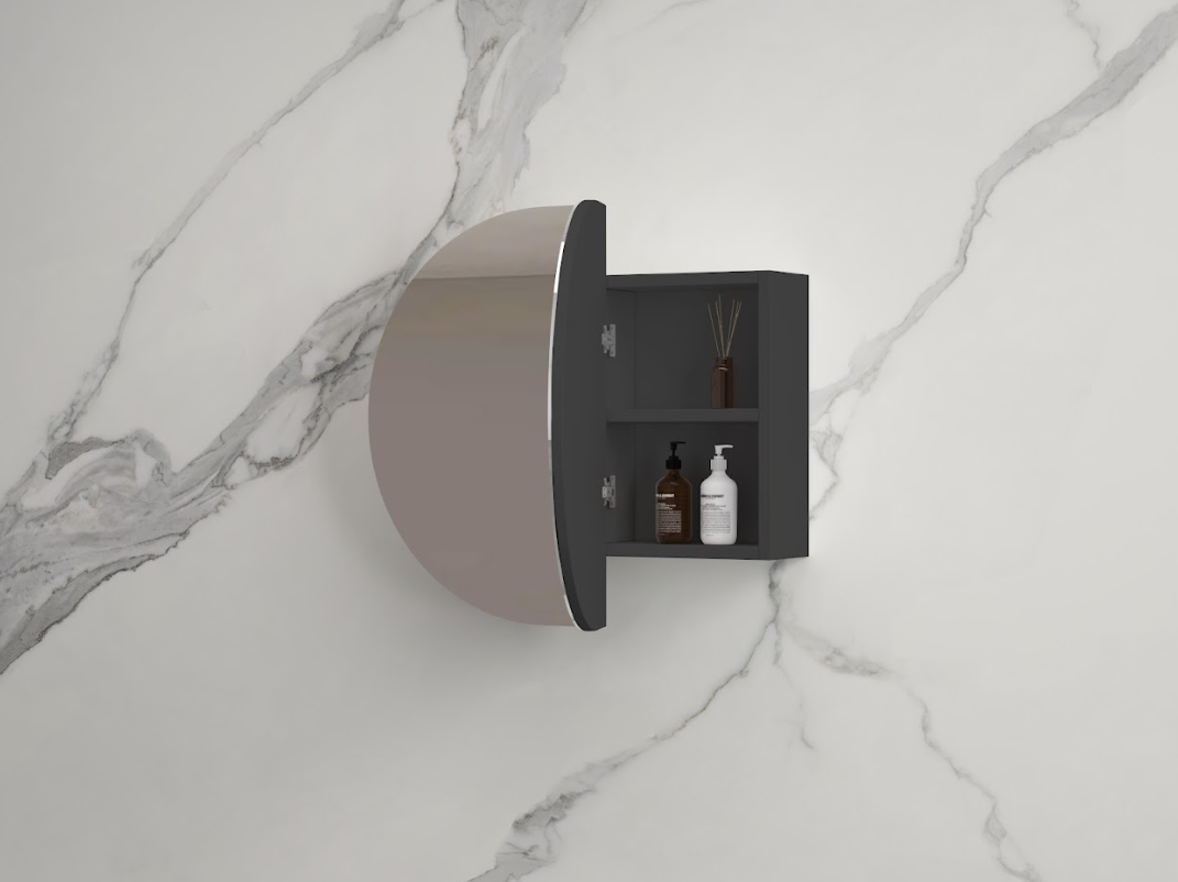 Infinity Rosy Oval Wall Hung Plywood Shaving Cabinet | 750 / 900 / 1200 / 1500mm