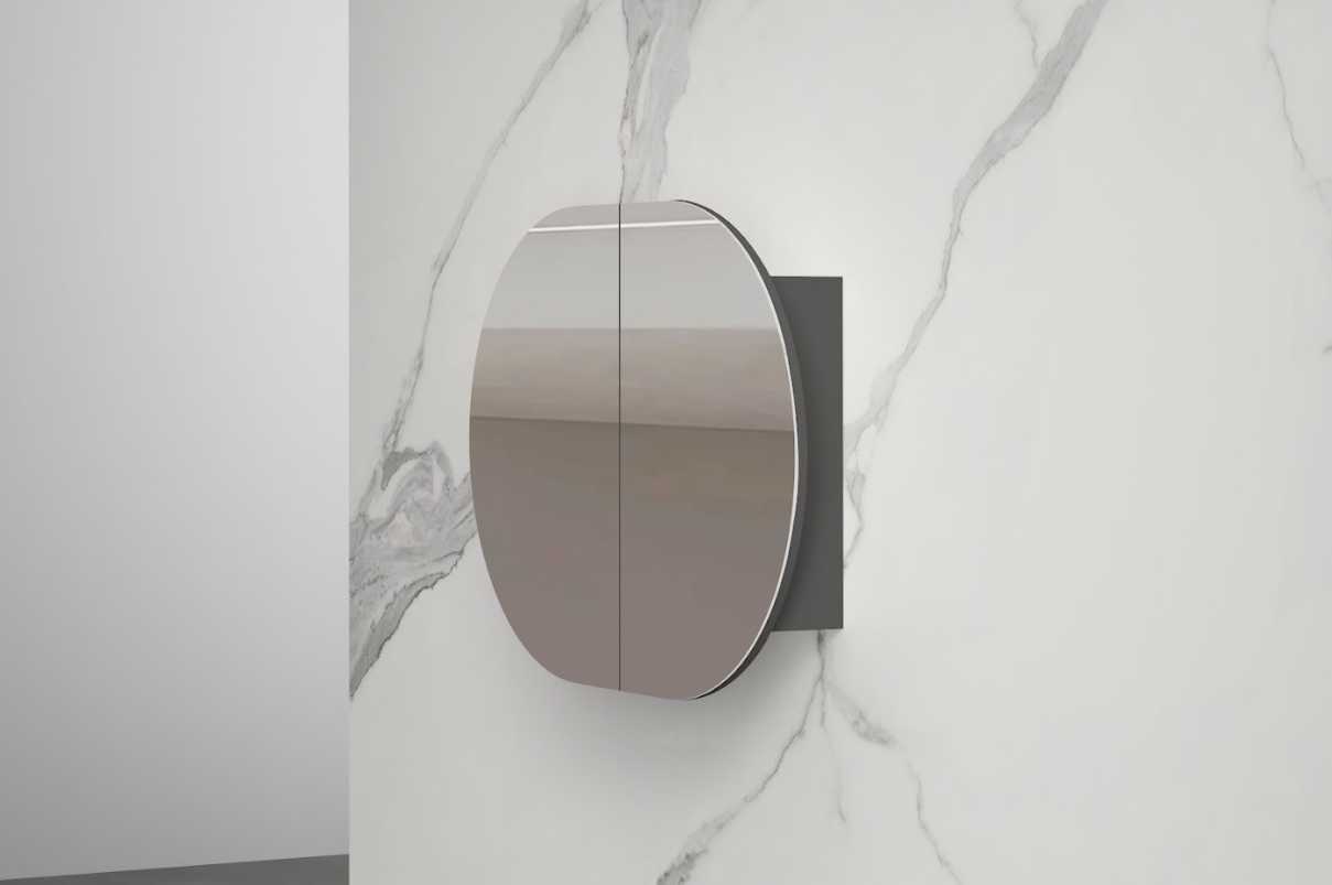 Infinity Rosy Oval Wall Hung Plywood Shaving Cabinet | 750 / 900 / 1200 / 1500mm