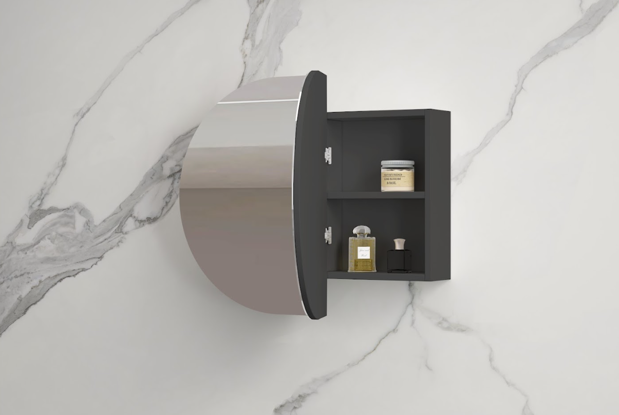 Infinity Rosy Oval Wall Hung Plywood Shaving Cabinet | 750 / 900 / 1200 / 1500mm