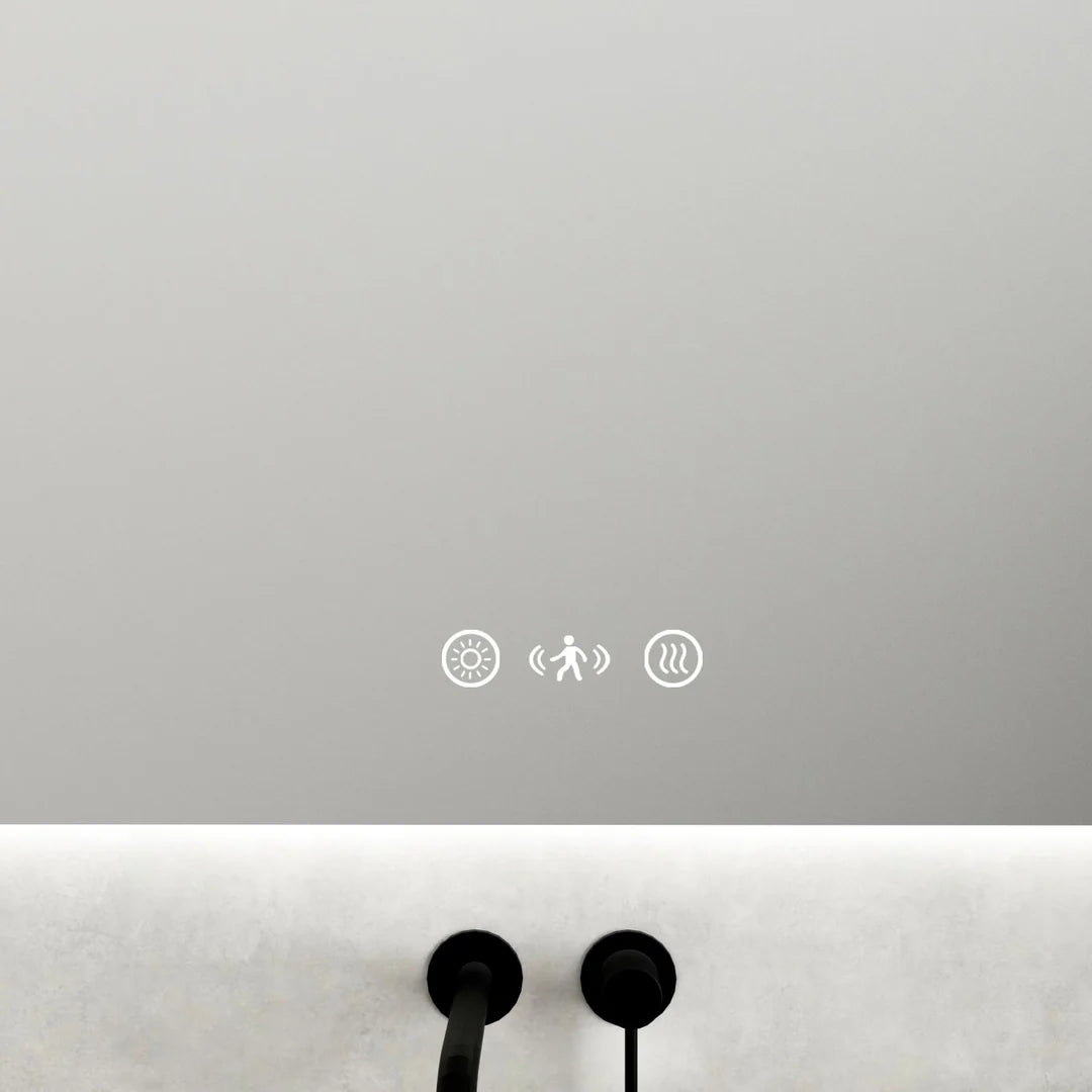 Mercio Luna Rectangular Frameless Copper-free Pencil Edge LED Mirror 600*750*35mm