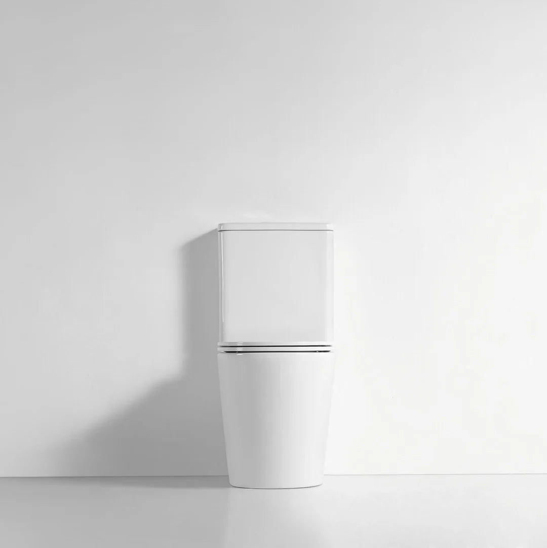 Mercio London Rimless Flush Back to Wall Gloss White Toilet Suite