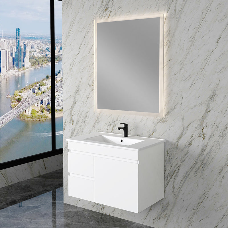 ABS Less Vanity With Wall Hung Design – Gloss White | 600–1500mm