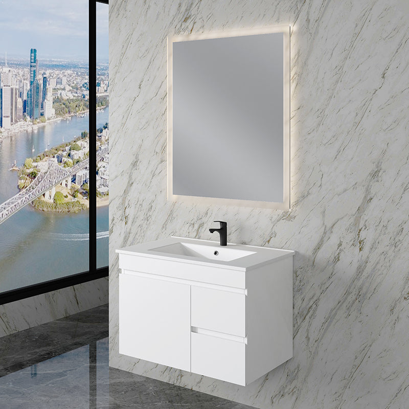 ABS Less Vanity With Wall Hung Design – Gloss White | 600–1500mm