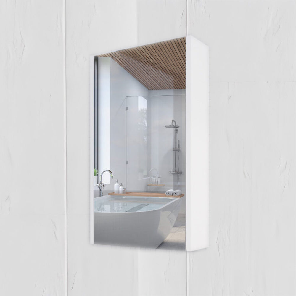 RIVA Geneva Mirror Shaving Cabinet – Matte White (450mm to 1500mm)