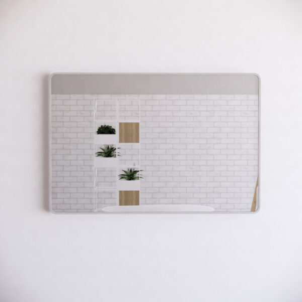 RIVA Framed Rectangular Mirror Wall Mounted | Gold, Matt Black, Brushed Nickel | 750–1500mm