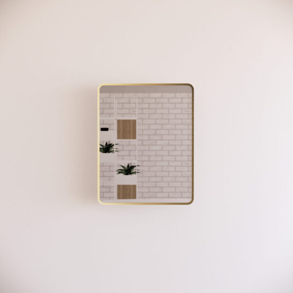 RIVA Framed Rectangular Mirror Wall Mounted | Gold, Matt Black, Brushed Nickel | 750–1500mm