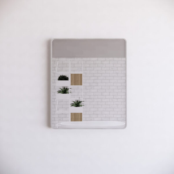 RIVA Framed Rectangular Mirror Wall Mounted | Gold, Matt Black, Brushed Nickel | 750–1500mm