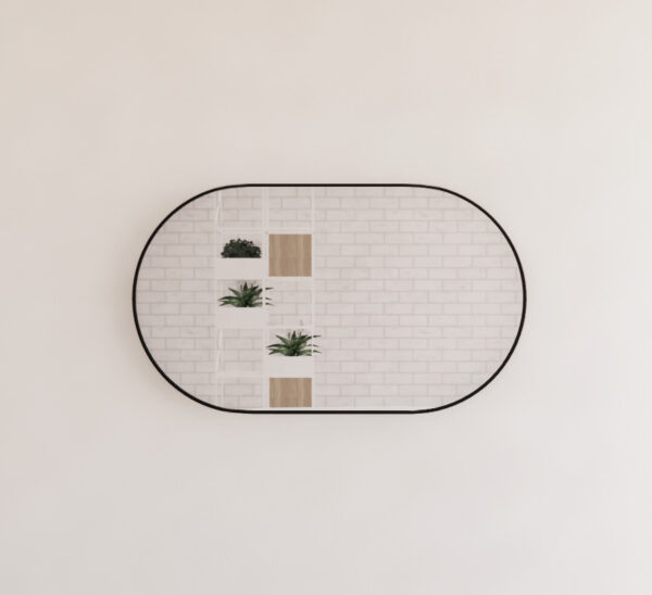 RIVA Framed Oval Mirror| 450×900mm, 900×600mm, 1200×700mm, 1500×800mm | Brushed Gold / Matte Black / Brushed Nickel