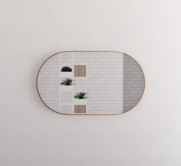 RIVA Framed Oval Mirror| 450×900mm, 900×600mm, 1200×700mm, 1500×800mm | Brushed Gold / Matte Black / Brushed Nickel