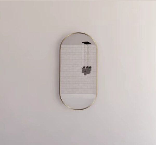 RIVA Framed Oval Mirror| 450×900mm, 900×600mm, 1200×700mm, 1500×800mm | Brushed Gold / Matte Black / Brushed Nickel