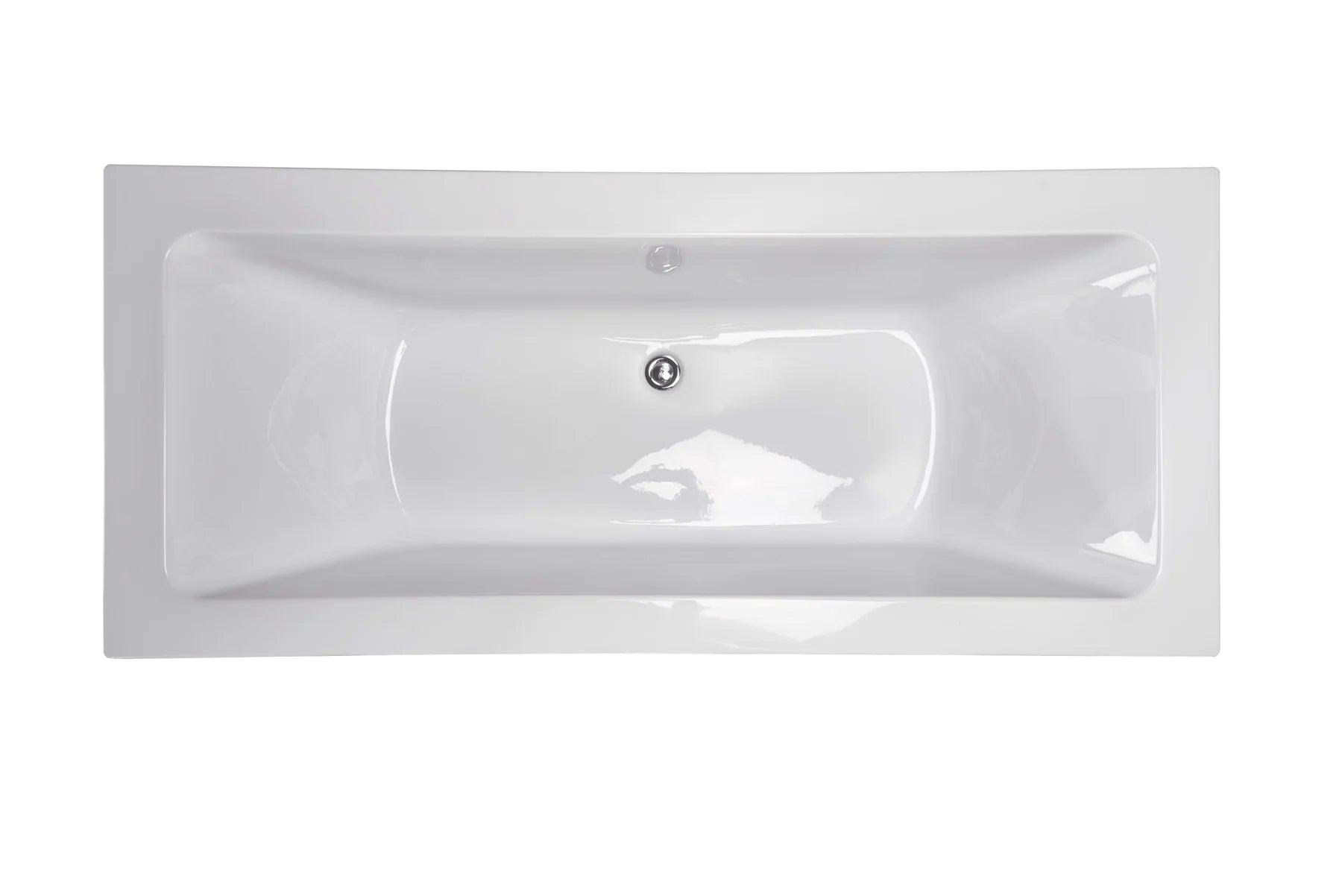 MERCIO Mira Gloss White Acrylic Rectangle Drop In Acrylic Bathtub – Gloss White | 1500mm & 1700mm | With/Without Overflow