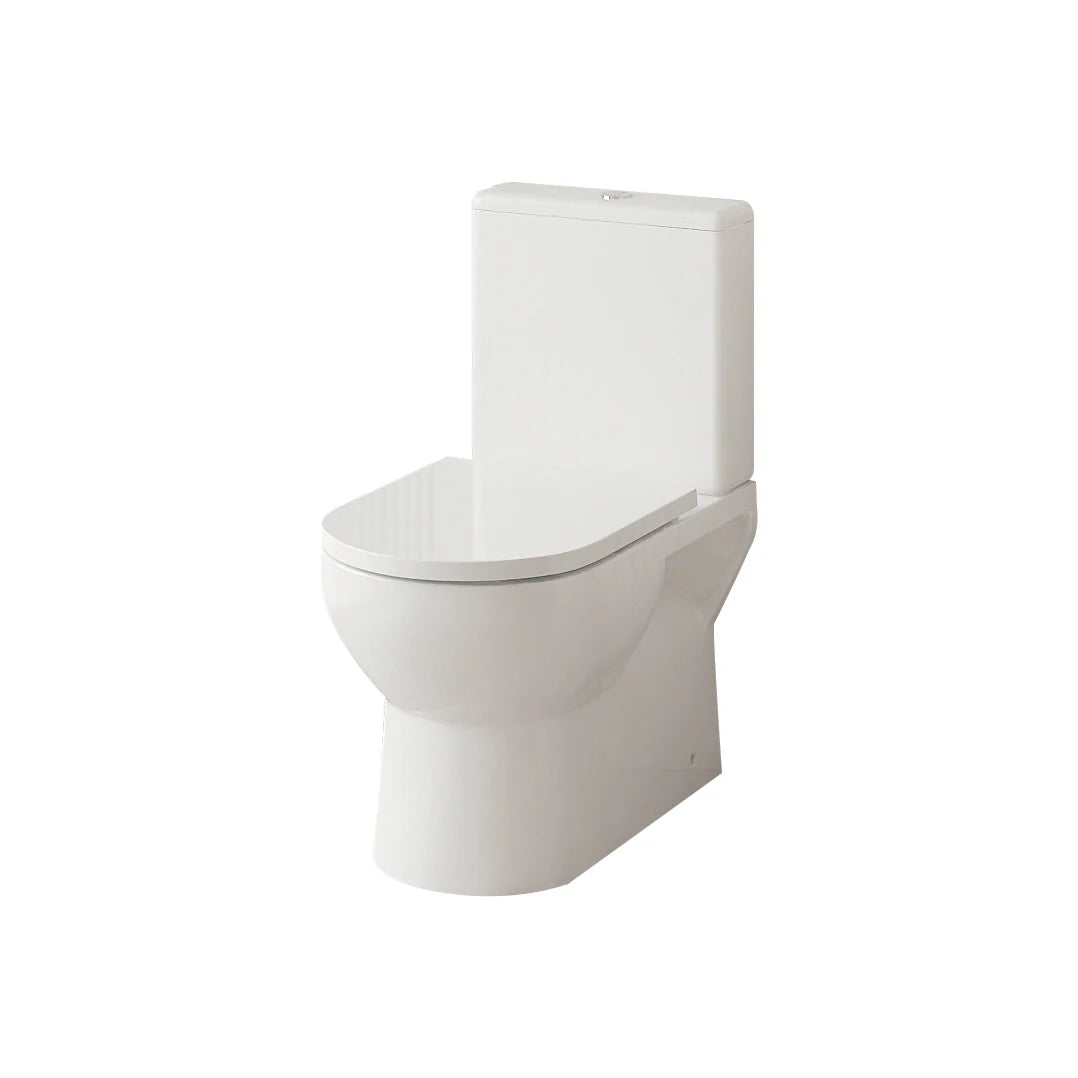 Mercio Moi Rimless Flush Back to Wall Gloss White Toilet Suite