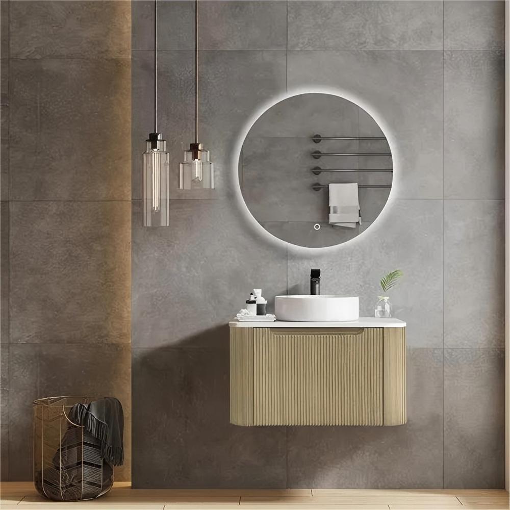 MERCIO Rome Bur Oak Fluted Wall-Hung Vanity 600-1500mm