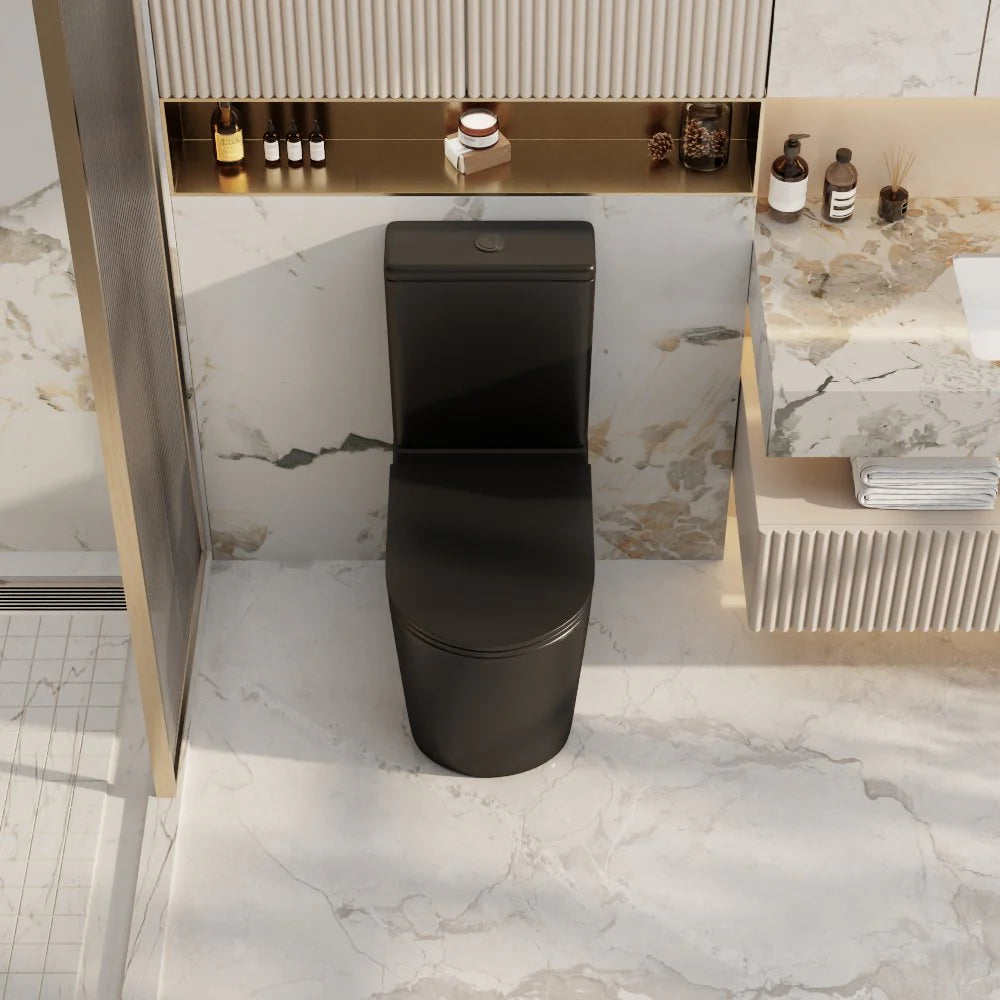 Mercio Berlin Quiet Flush Back to Wall Toilet Suite – Gloss White | Matt White | Matt Black