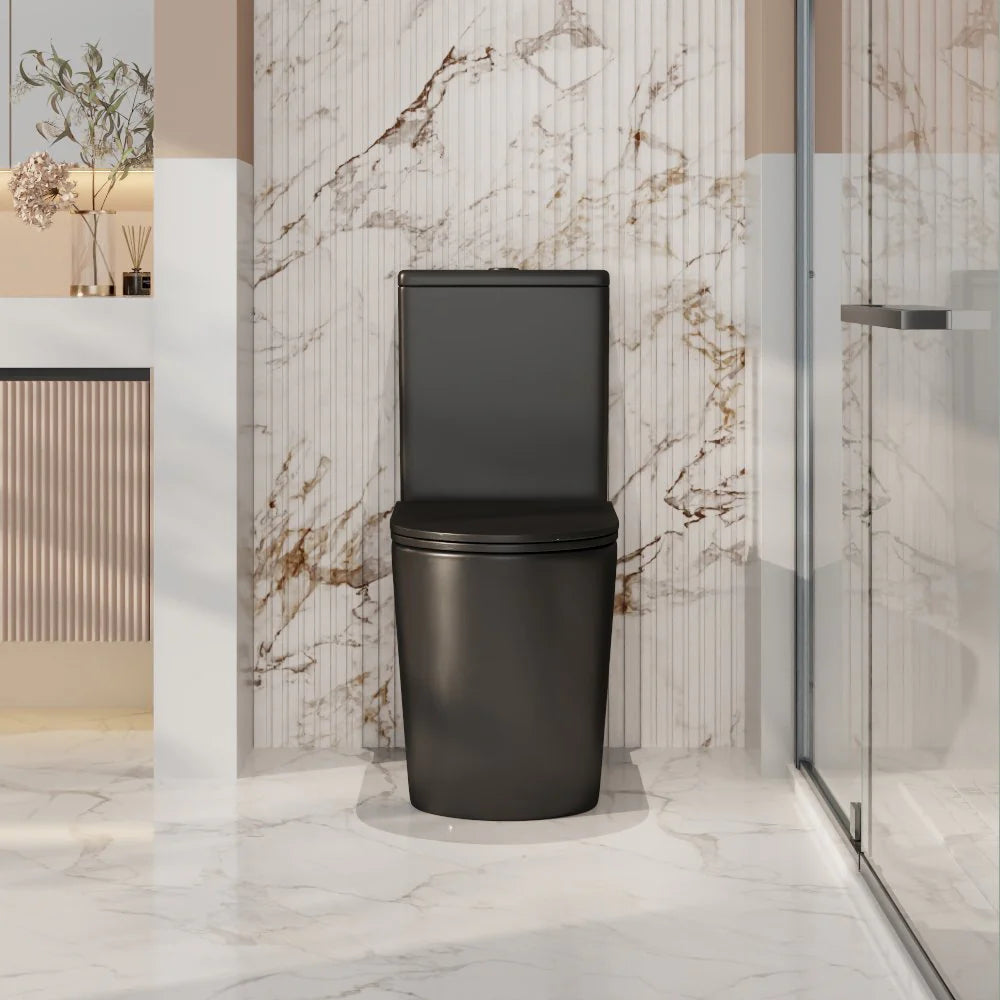 Mercio Berlin Quiet Flush Back to Wall Toilet Suite – Gloss White | Matt White | Matt Black