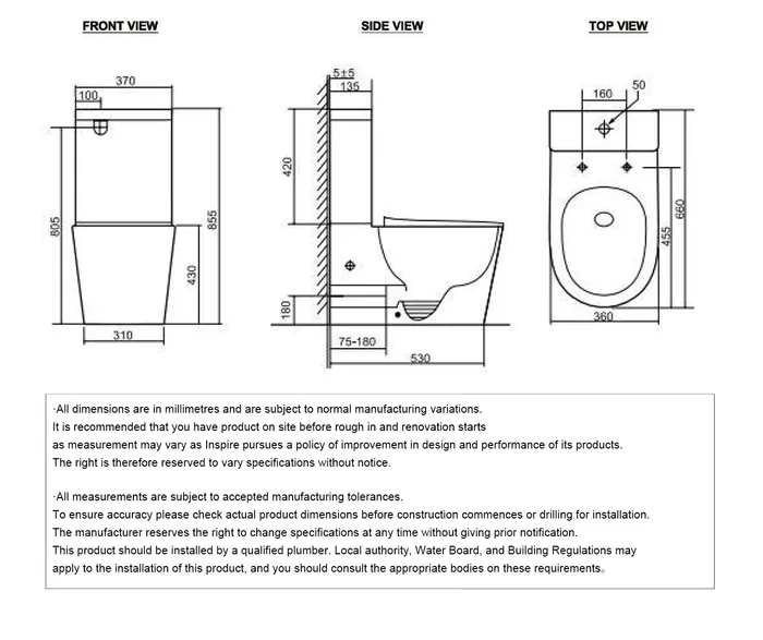 Inspire Radiant Back to Wall Tornado Flush + Rimless Bowl Toilet – Gloss White / Matt White / Matt Black