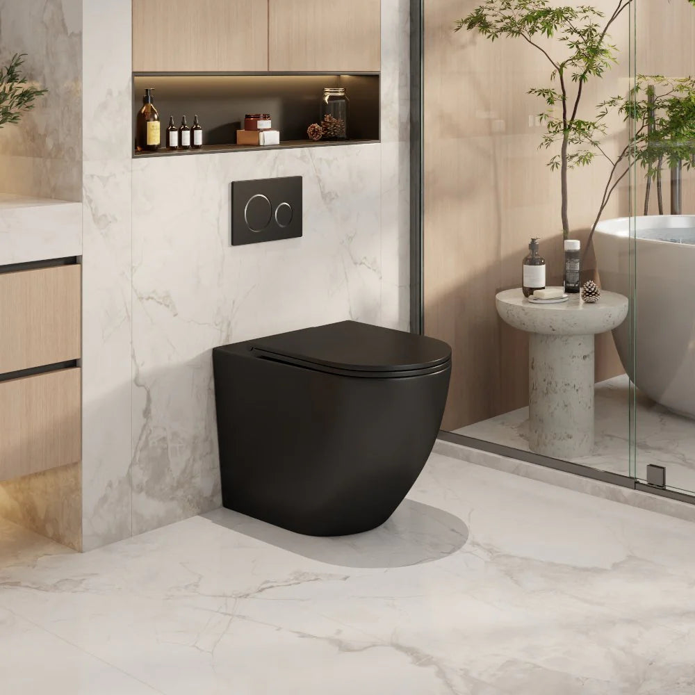 Mercio Quiet Flush Norton99 Wall-Faced Floor Pan | Gloss White| Matt White| Matt Black