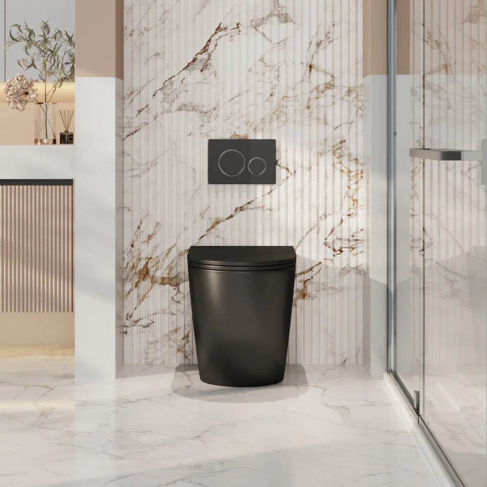 Mercio Quiet Flush Norton99 Wall-Faced Floor Pan | Gloss White| Matt White| Matt Black