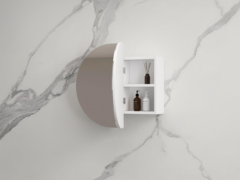 Infinity Rosy Oval Wall Hung Plywood Shaving Cabinet | 750 / 900 / 1200 / 1500mm