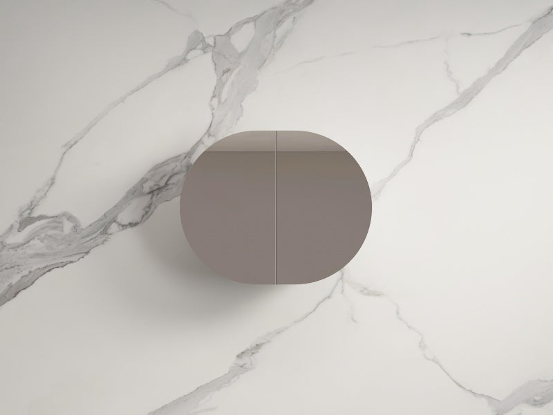 Infinity Rosy Oval Wall Hung Plywood Shaving Cabinet | 750 / 900 / 1200 / 1500mm