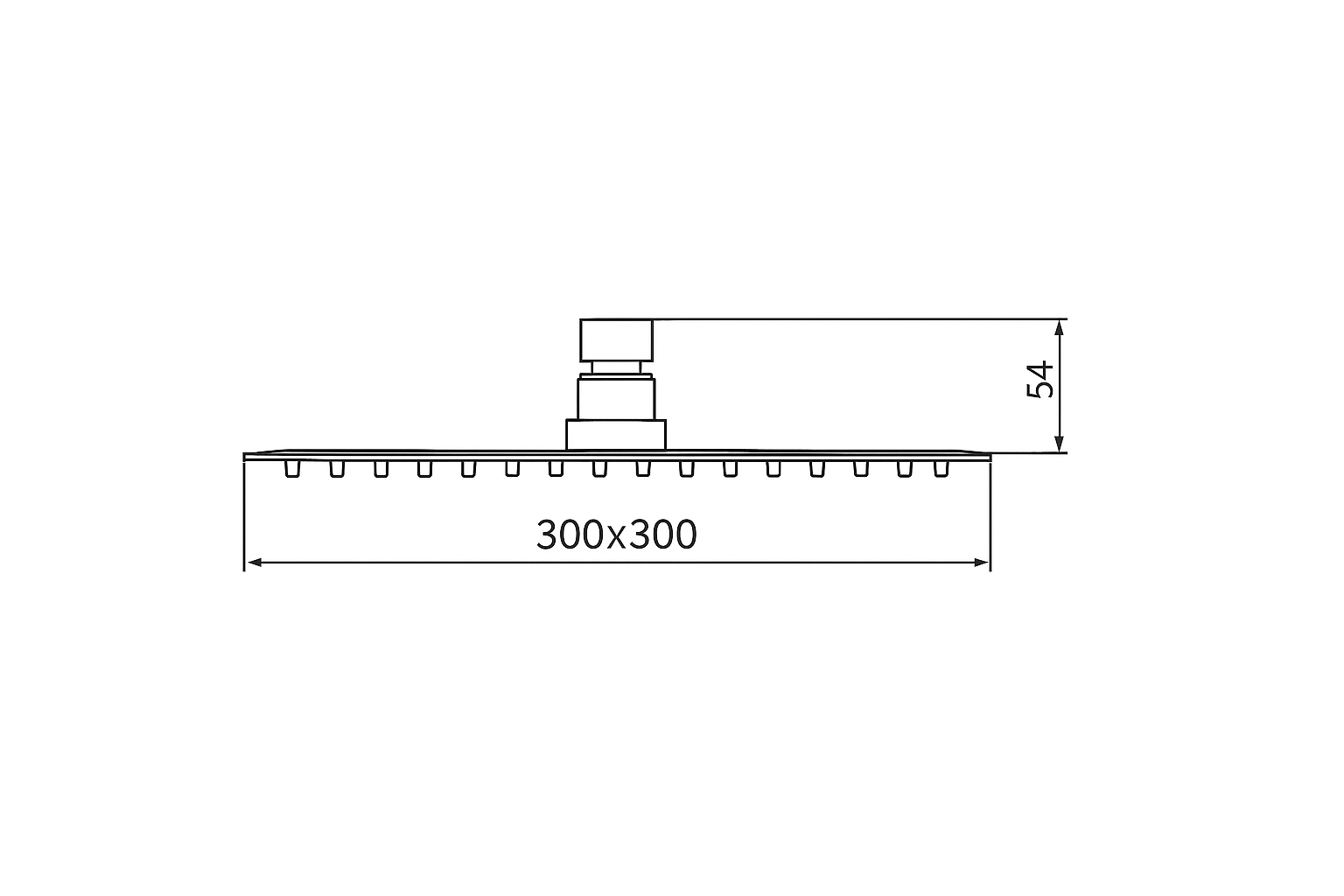 HELLYCAR Shower Head 200mm | 300mm Stainless Steel | Chrome, Brushed Nickel, Matt Black, Rose Gold, Brushed Gun Metal, Brushed Gold