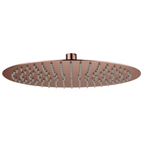 HELLYCAR Round Shower Head 200/300mm Stainless Steel | Chrome, Matt Black, Rose Gold, Brushed Gun Metal, Brushed Gold
