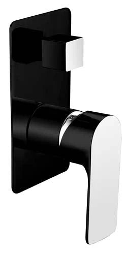 Hellycar TAPART SLEEK Wall Mixer with Diverter | Chrome, Black, Rose Gold, Black & Chrome, Luxury Chrome, Luxury Black & Chrome