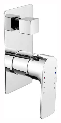 Hellycar TAPART SLEEK Wall Mixer with Diverter | Chrome, Black, Rose Gold, Black & Chrome, Luxury Chrome, Luxury Black & Chrome