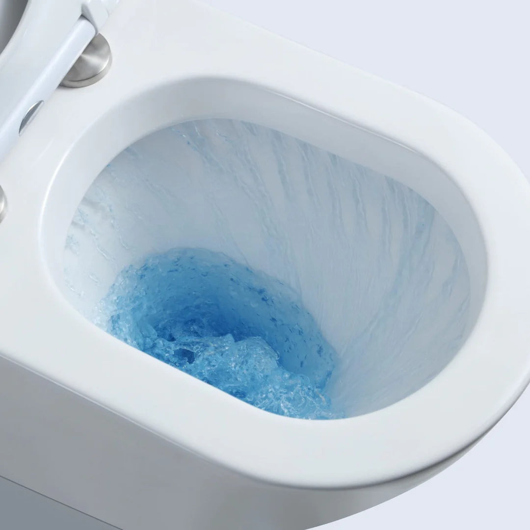 Mercio Vera Tornado Flush Back to Wall Gloss White Toilet Suite