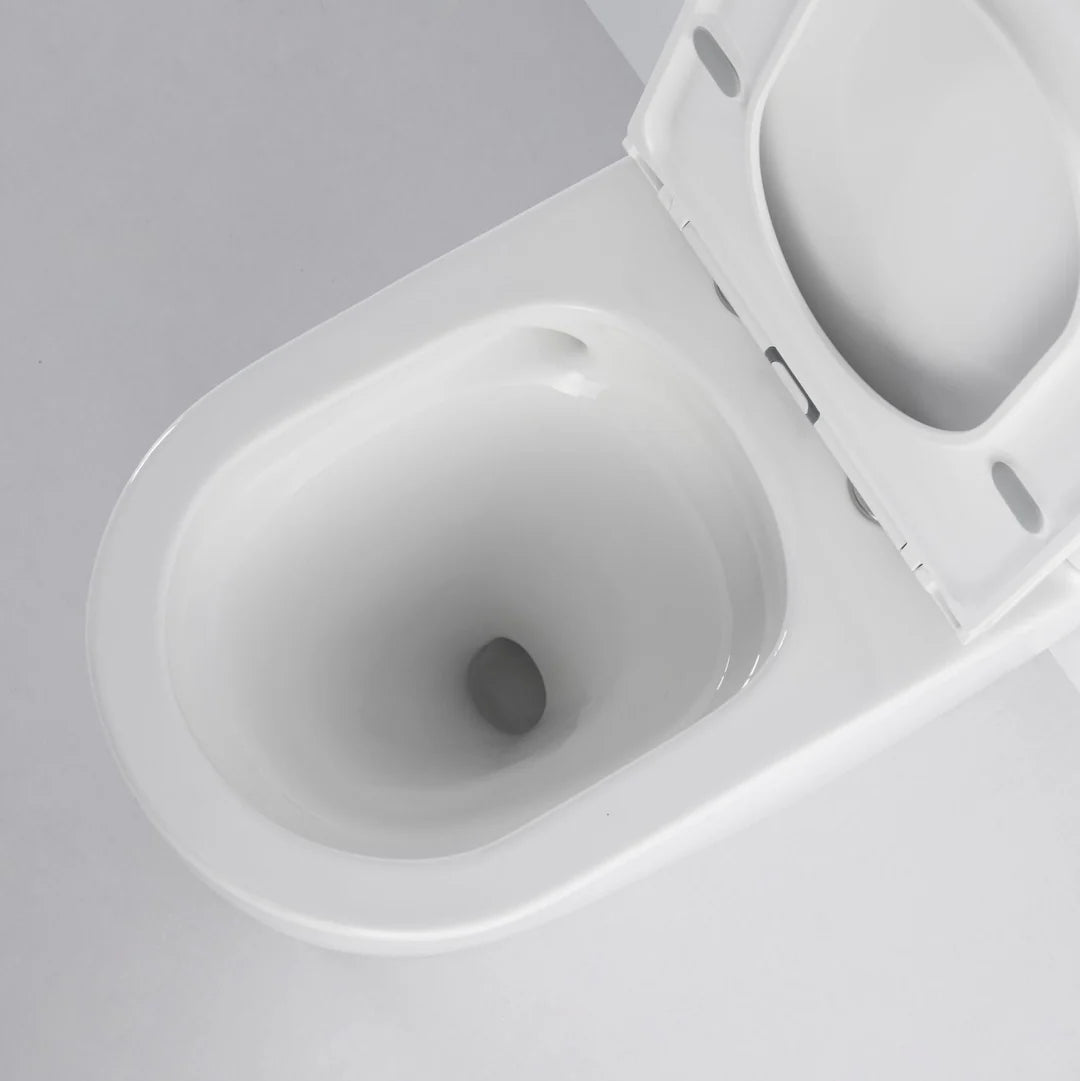 Mercio Walton Quiet Flush Back to Wall Gloss White Toilet Suite