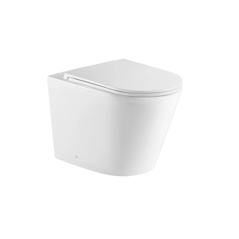 Mercio Zara99 Rimless Flush Gloss White Wall-Faced Floor Pan