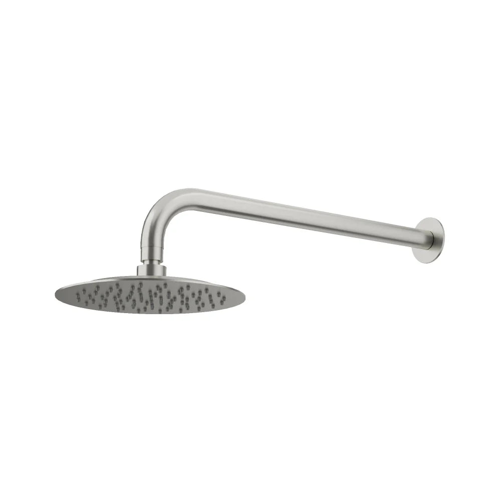 AMOZA 200mm Curved Arm & Shower Head Set  | Chrome, Brushed Stainless Steel, Gun Metal, Matt Black, Brushed Gold