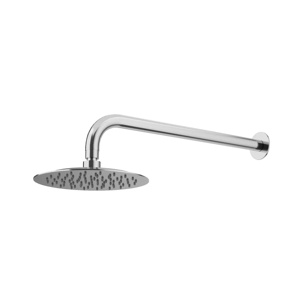 AMOZA 200mm Curved Arm & Shower Head Set  | Chrome, Brushed Stainless Steel, Gun Metal, Matt Black, Brushed Gold