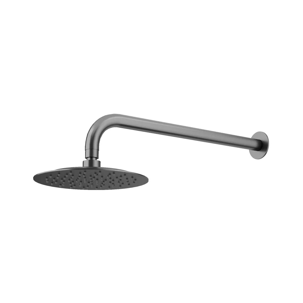 AMOZA 200mm Curved Arm & Shower Head Set  | Chrome, Brushed Stainless Steel, Gun Metal, Matt Black, Brushed Gold
