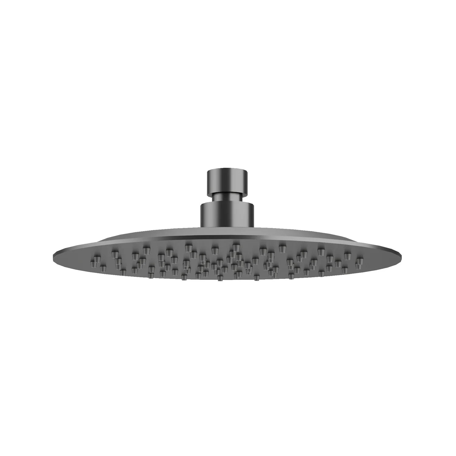 AMOZA 200mm Round Rainfall Shower Head gun metal  in  on a white background