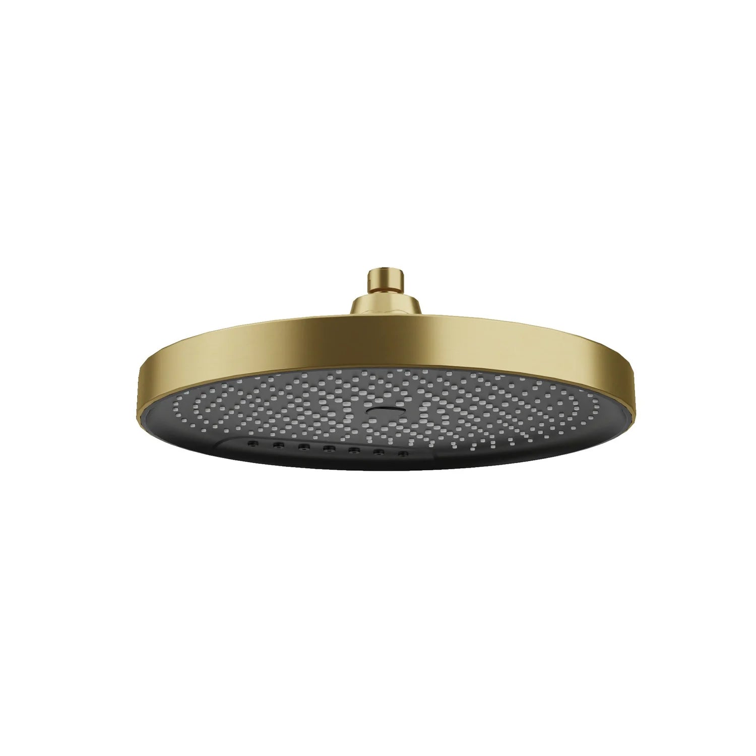 Brushed Gold AMOZA 300mm Rainfall & Waterfall Dual Function Shower Head on a white background