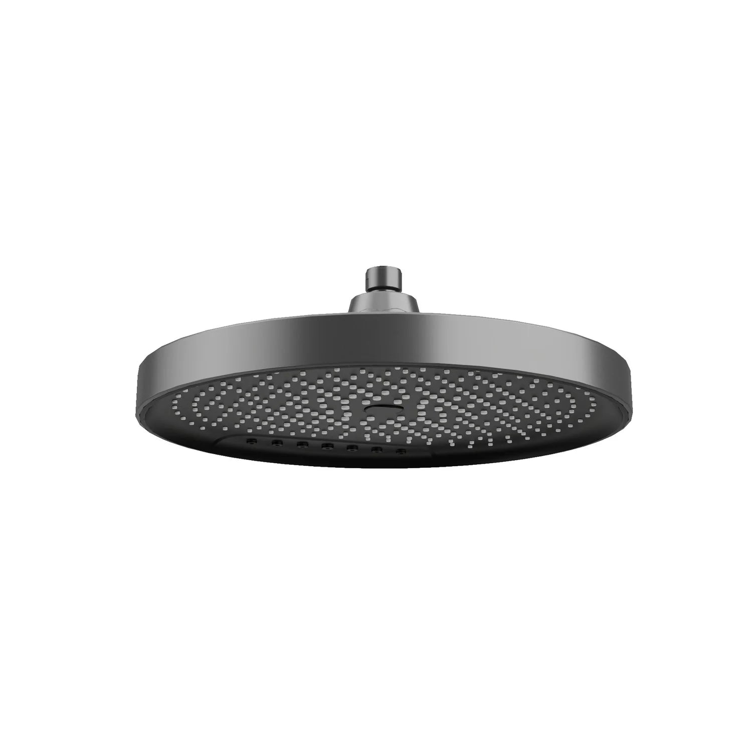 Gun Metal AMOZA 300mm Round Shower Head - WELS S18937 on a white background